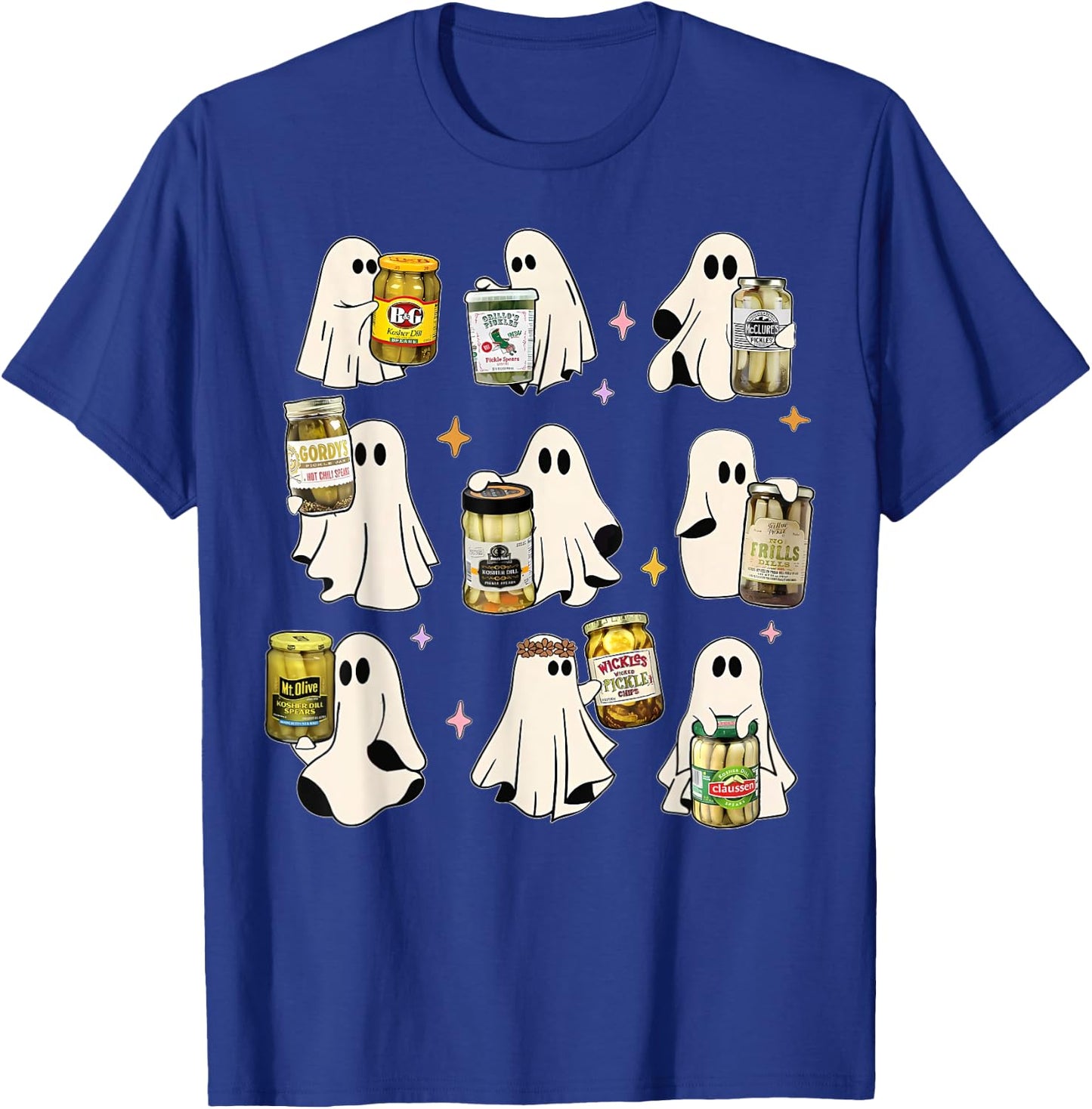 Ghost Canned Pickles Cute Ghost Pickle Jar Canning Season T-Shirt - T-Shirt | Royal