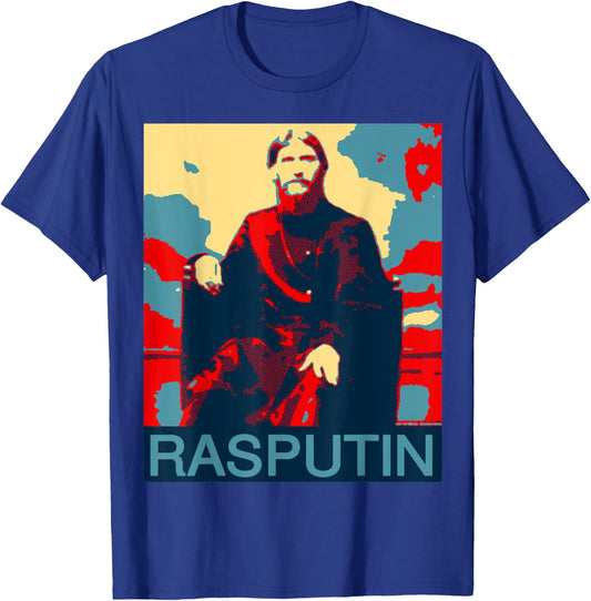 Rasputin Russian Halloween Costume Scary Spooky Poster T-Shirt - T-Shirt | Royal