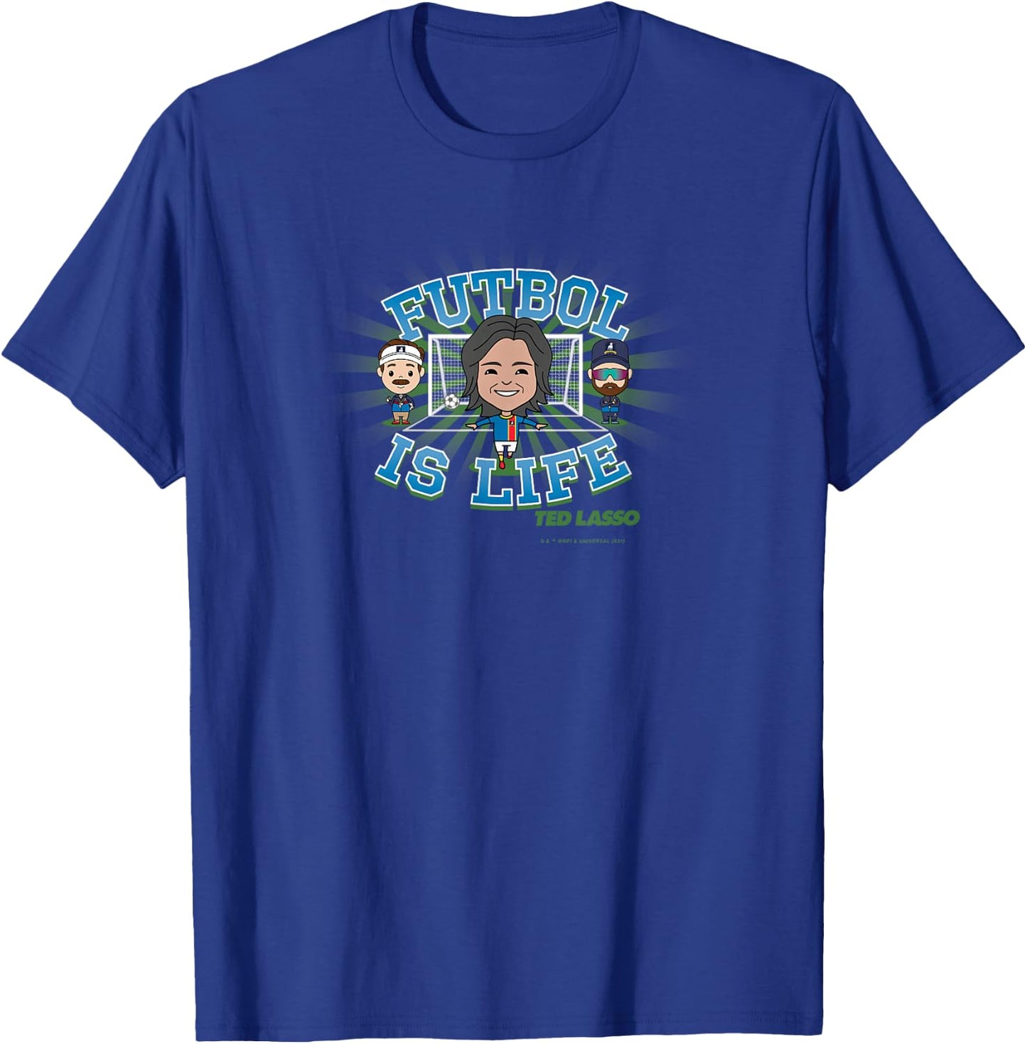 Ted Lasso Dani Rojas Futbol is Life Coach Beard Chibi T-Shirt - T-Shirt | Royal