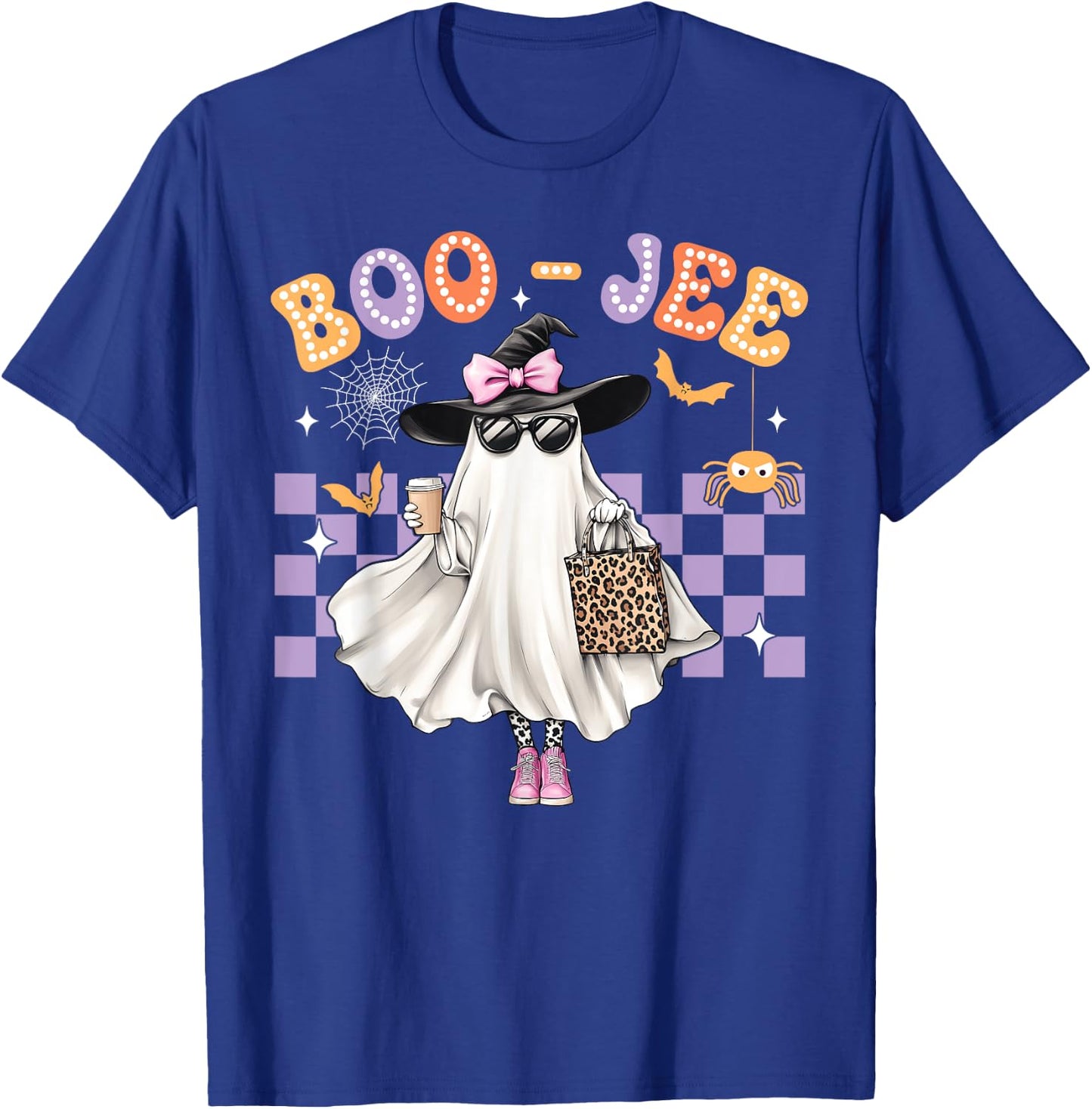 Spooky Season Cute Ghost Funny Halloween Boujee Boo-Jee T-Shirt - T-Shirt | Royal