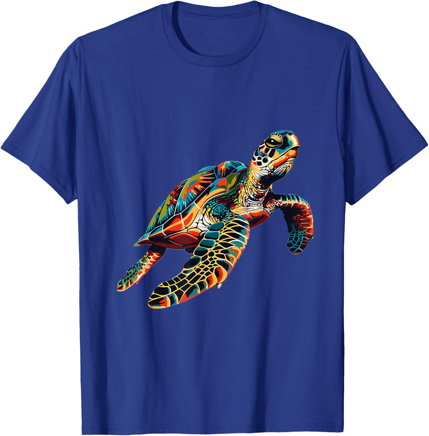 Sea Turtle Lover Graphic T-Shirt - T-Shirt | Royal