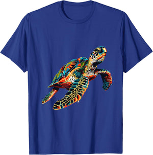 Sea Turtle Lover Graphic T-Shirt - T-Shirt | Royal