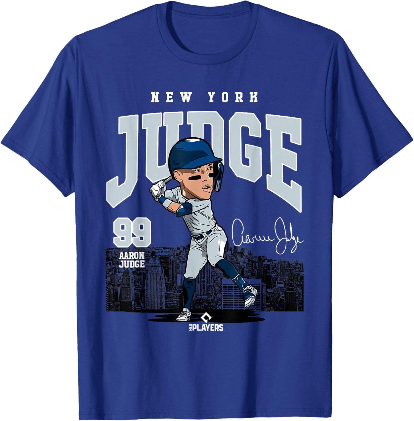 Aaron Judge | New York Baseball MLB Players | MLBJUD3005 T-Shirt - T-Shirt | Royal