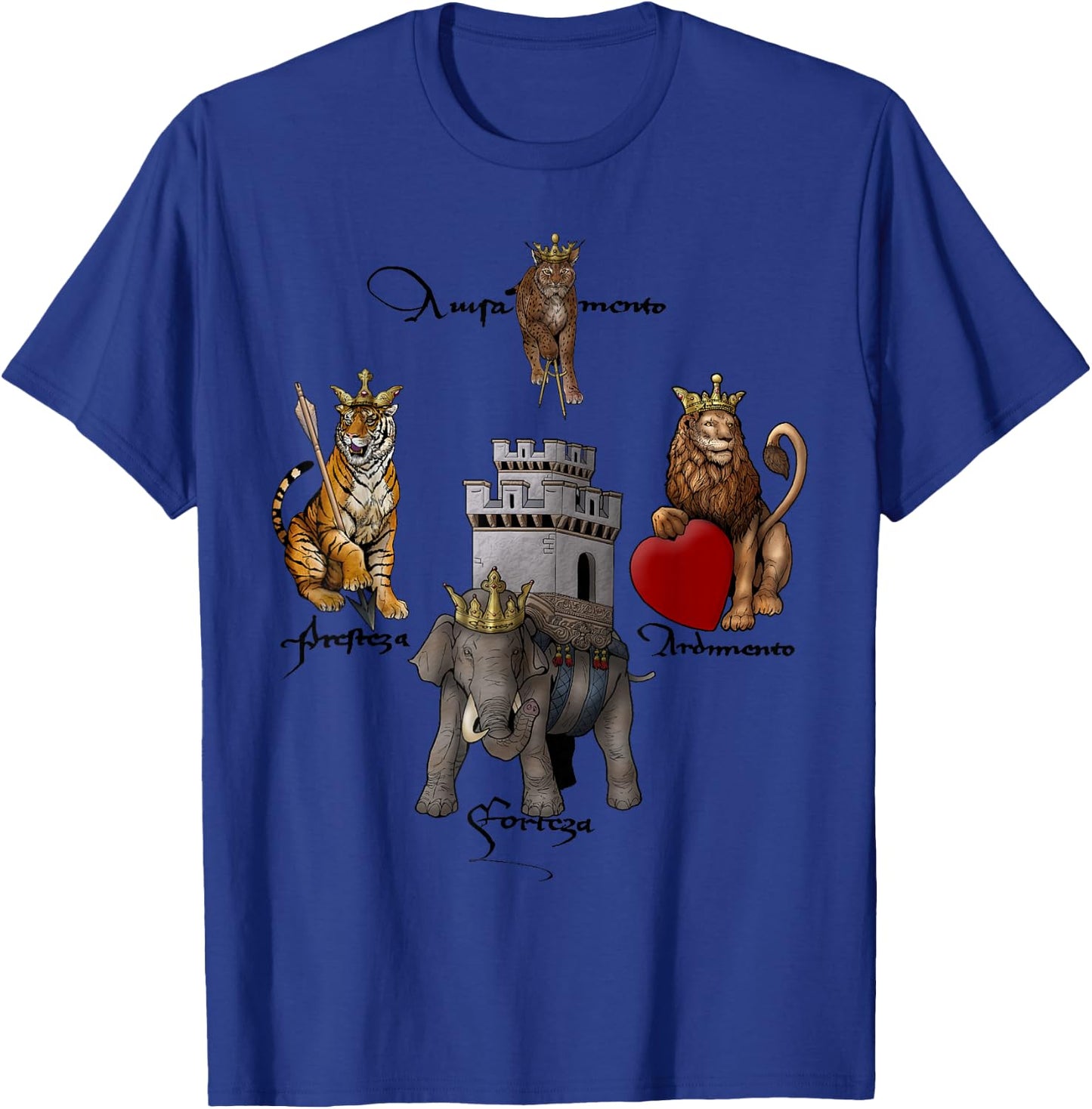 Apperceptive Swordsman Four Virtues of Fiore de'i Liberi T-Shirt - T-Shirt | Royal