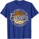 Ewing NJ | New Jersey | Vintage Distressed T-Shirt - T-Shirt | Royal