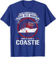 Never Underestimate Old Man Who is A Coastie US Coast Guard T-Shirt - T-Shirt | Royal