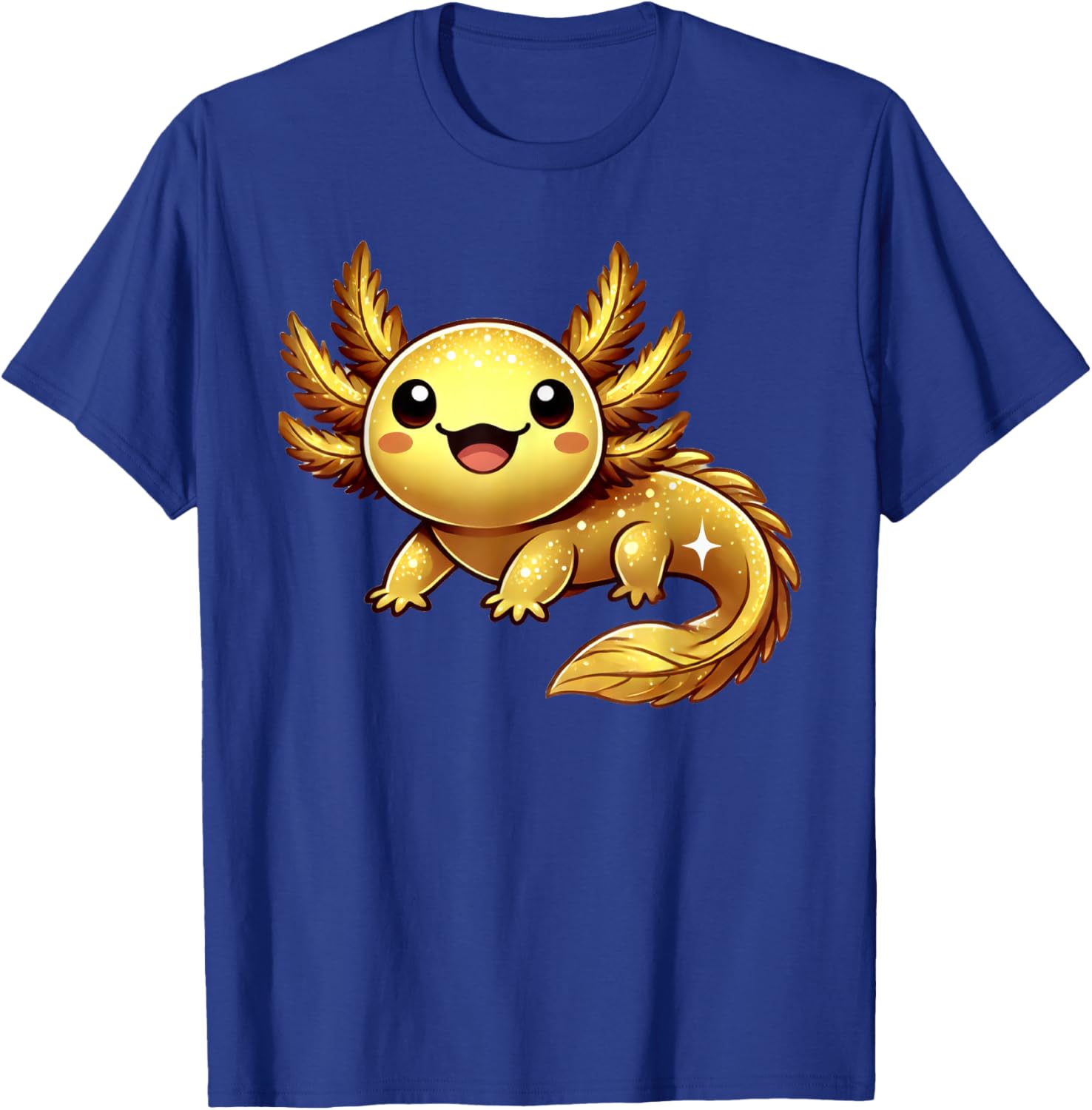 Gold Axolotl Cute Axolotls Lover T-Shirt - T-Shirt | Royal