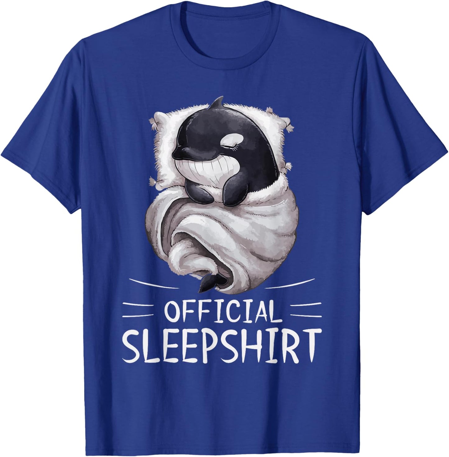 Orca Whale Animal Official Sleepshirt Pajamas Nightgown T-Shirt - T-Shirt | Royal