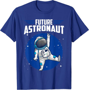 Cool Astronaut Art For Boys Kids Toddler Outer Space Galaxy T-Shirt - T-Shirt | Royal