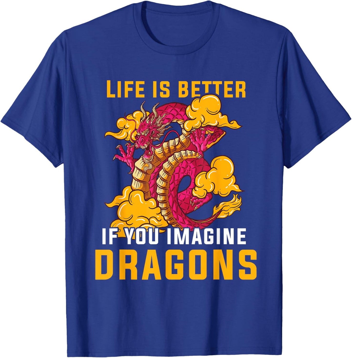 Dragon Creature Fire Fantasy Creature Magic Japanese T-Shirt - T-Shirt | Royal