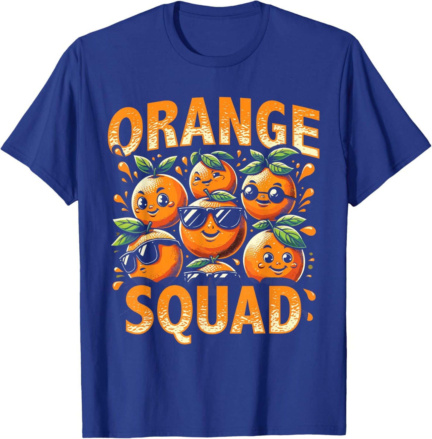 Summer Citrus Fruit Orange Squad T-Shirt - T-Shirt | Royal