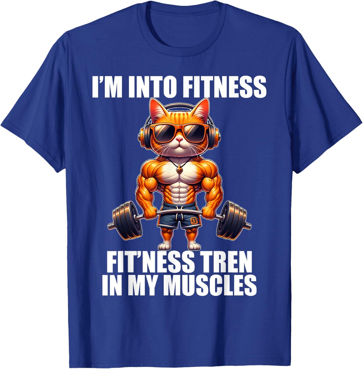 Funny Bodybuilder Tren Steroid Fitness Gym Meme Men Women T-Shirt - T-Shirt | Royal