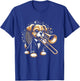Dog Trombone Player T-Shirt - T-Shirt | Royal