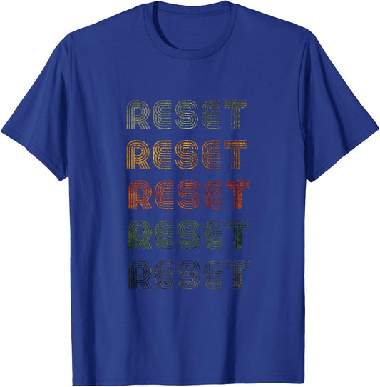 Love Heart Reset Grunge Vintage Style Black Reset T-Shirt - T-Shirt | Royal