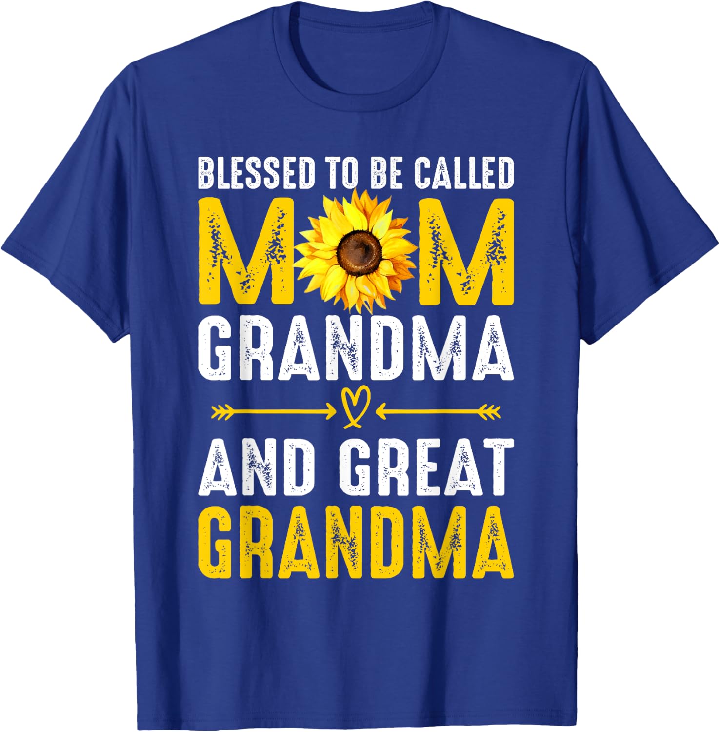 Blessed To Be Called Mom Grandma Great Grandma Mother's Day T-Shirt - T-Shirt | Royal