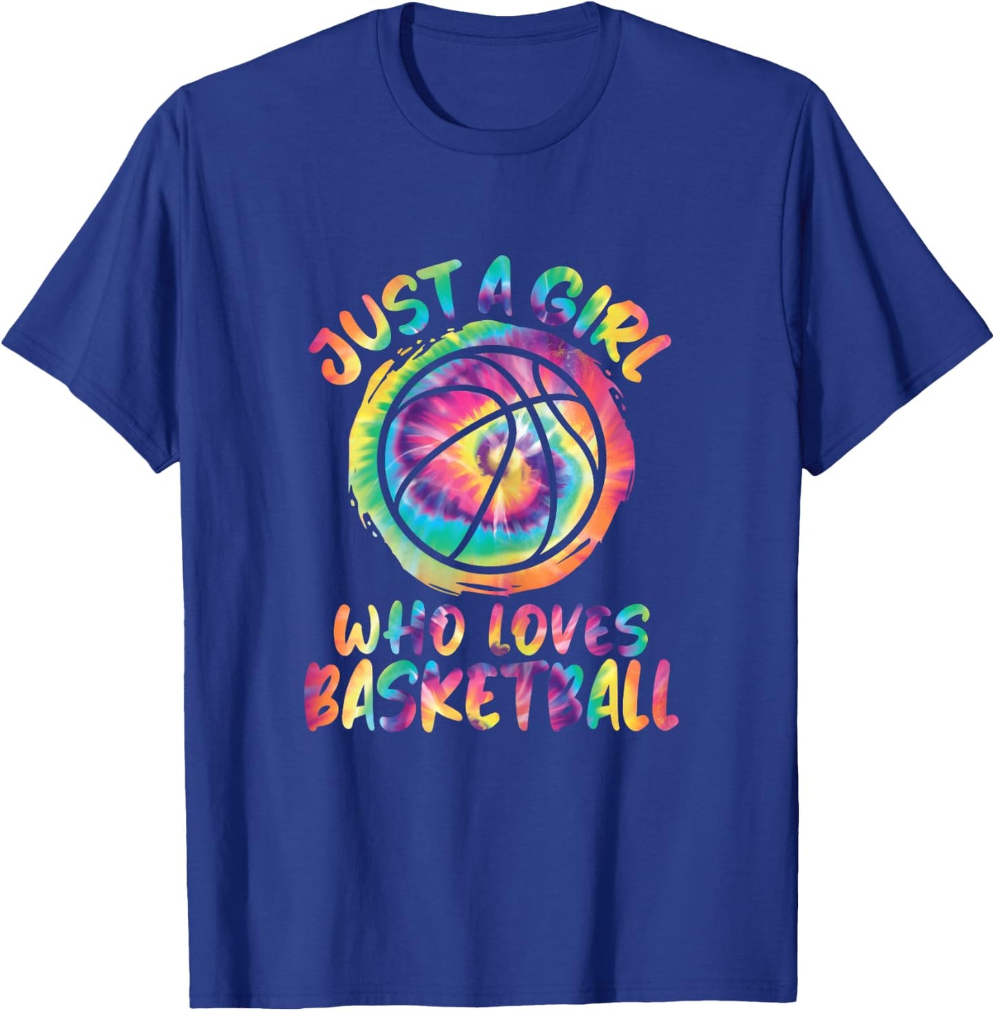 Just A Girl Who Loves Basketball Girls Basketball Player T-Shirt - T-Shirt | Royal