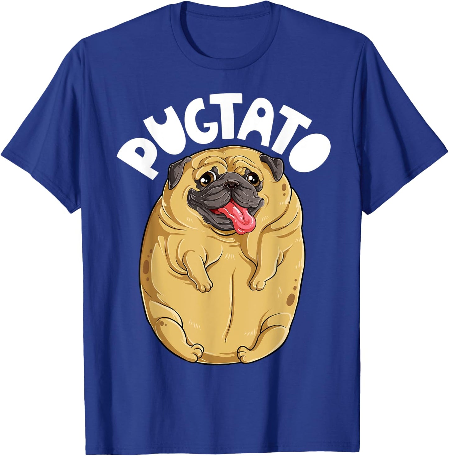 Pugtato Pug Potato Shirt Dog Lovers Costume Funny Meme Gifts T-Shirt - T-Shirt | Royal