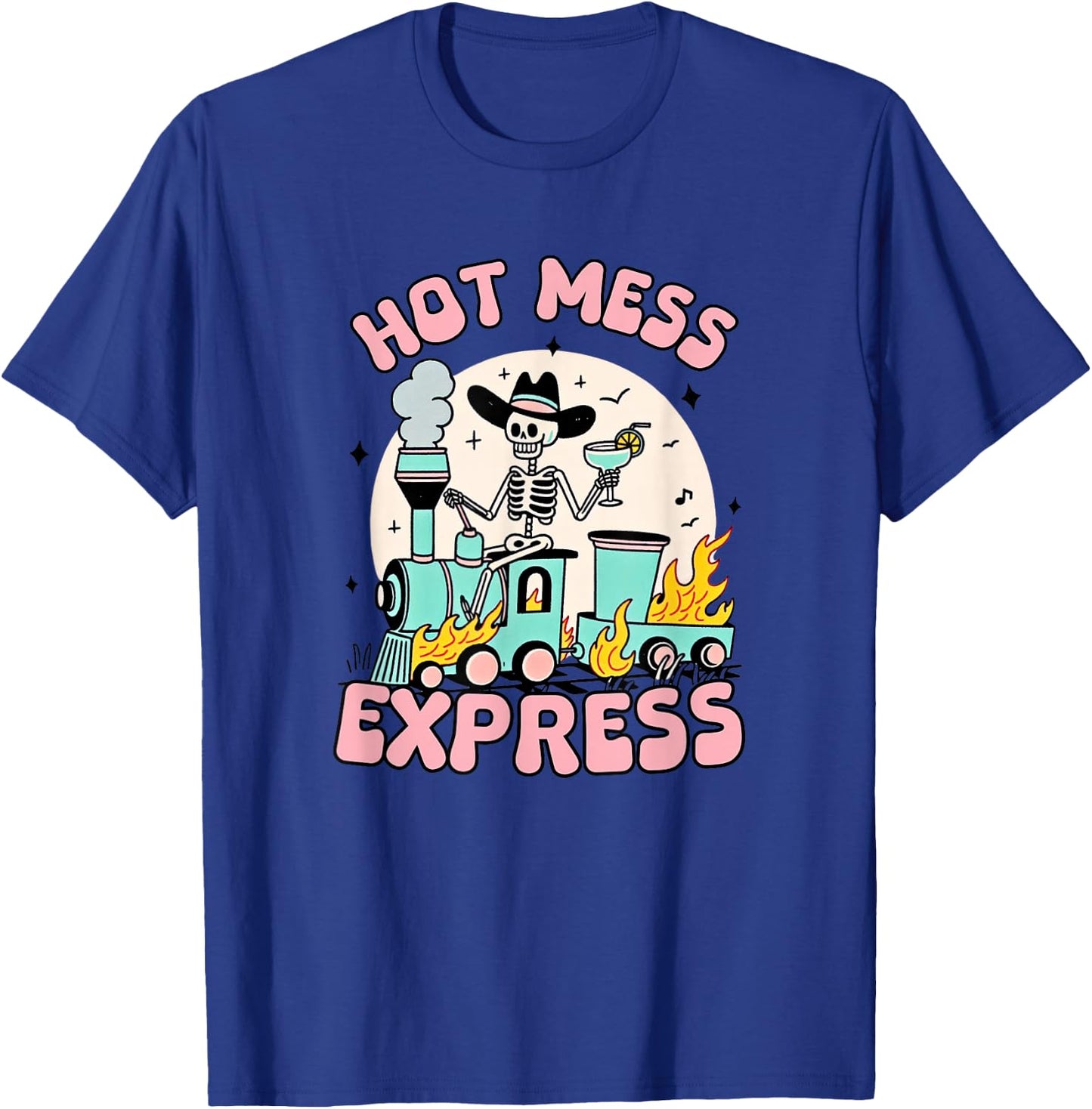 Snarky Hot Mess Express Funny T-Shirt - T-Shirt | Royal