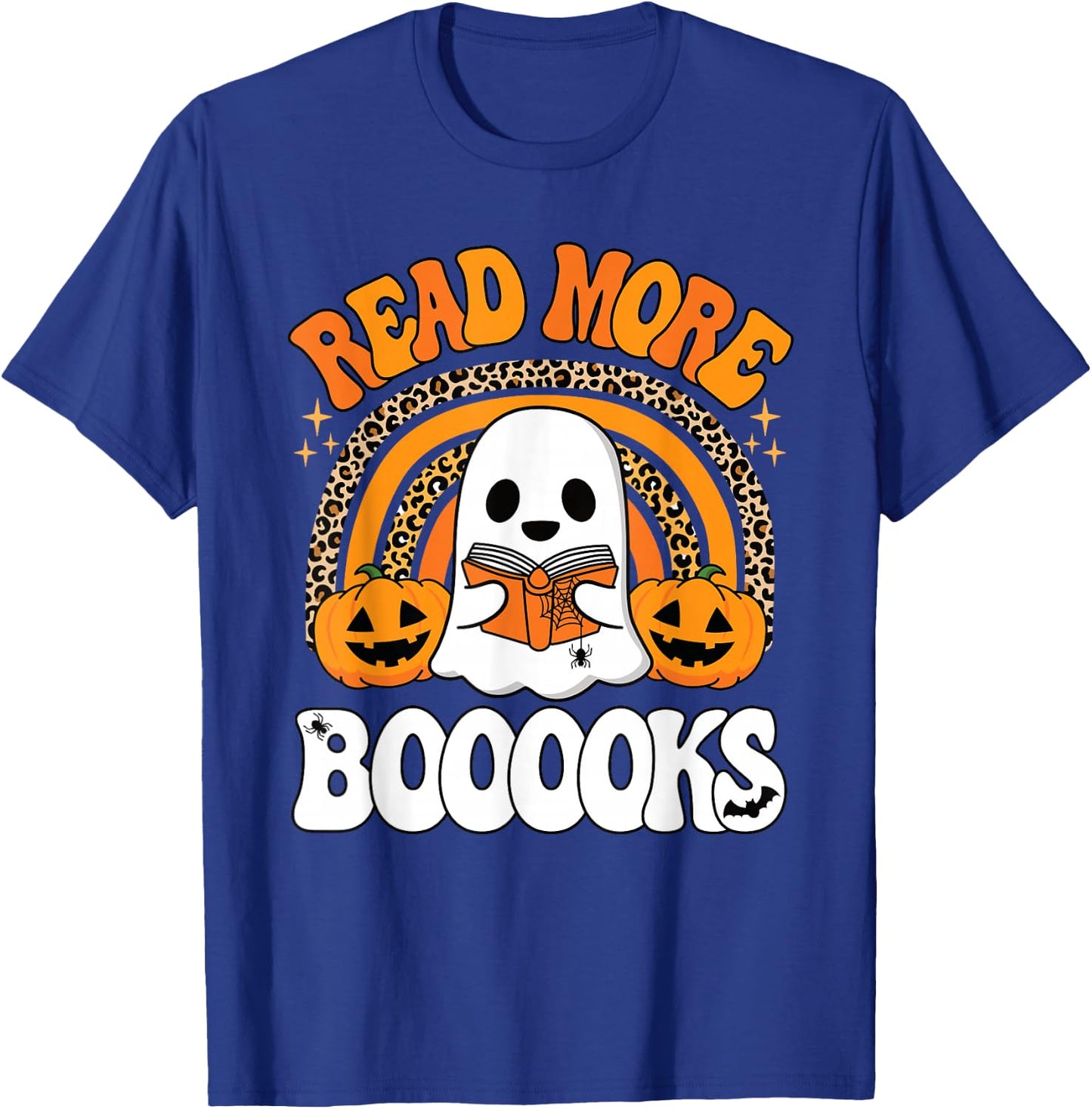 Read More Books Booooks Ghost Pumpkin Cute Teacher Halloween T-Shirt - T-Shirt | Royal