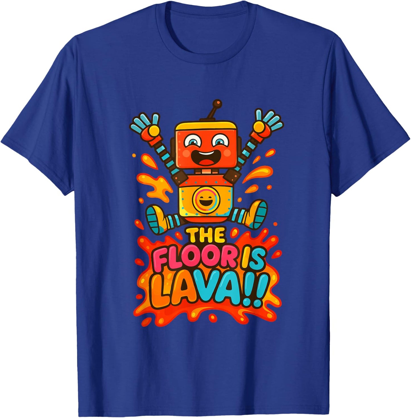 Rusty’s Floor is Lava Kids Adventure Fun T-Shirt - T-Shirt | Royal