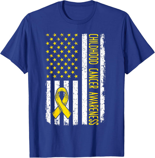 Childhood Cancer Awareness Shirt 2024 Childhood Cancer T-Shirt - T-Shirt | Royal