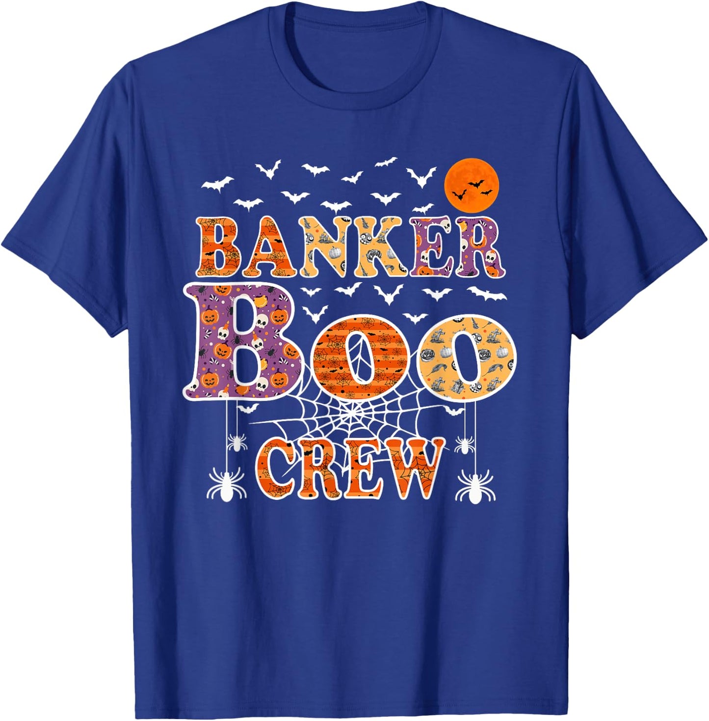 Banker Boo Crew Shirt Funny Halloween Costume T-Shirt - T-Shirt | Royal