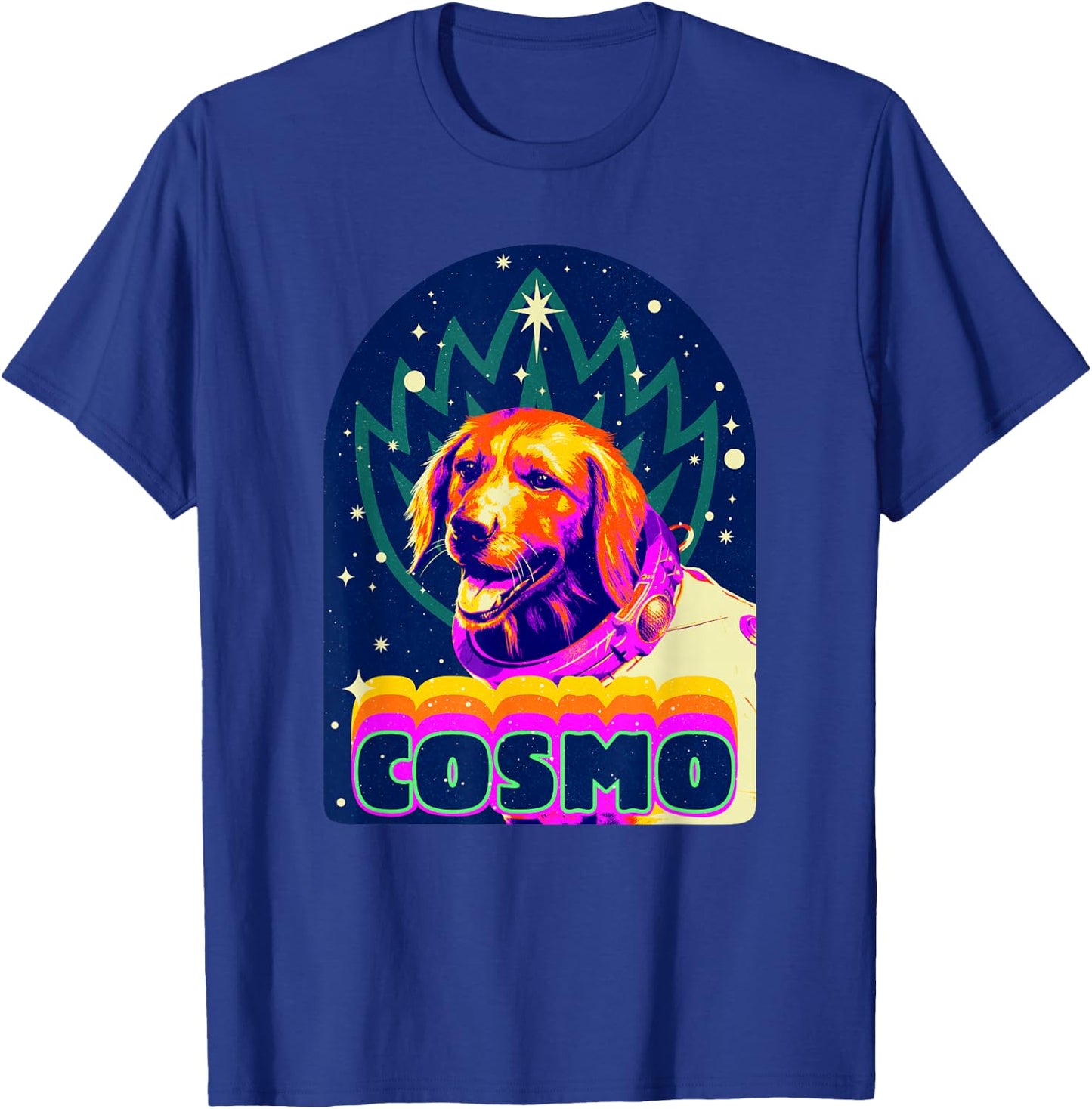Marvel Guardians of the Galaxy Vol. 3 Cosmo Space Dog Retro T-Shirt - T-Shirt | Royal