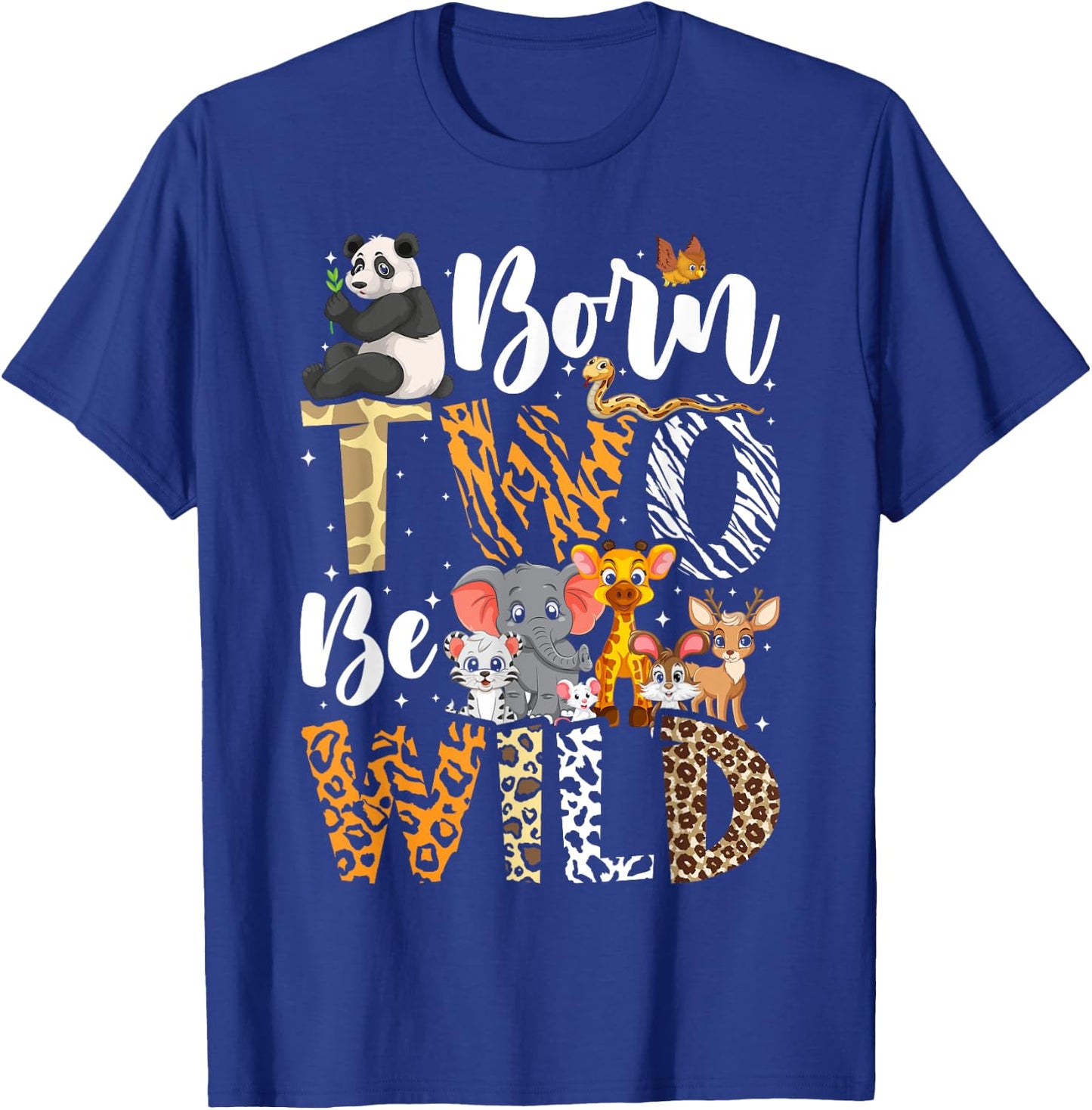 Born 2 Be Wild Birthday Decorations Girl Boy Baby Lion 2nd T-Shirt - T-Shirt | Royal