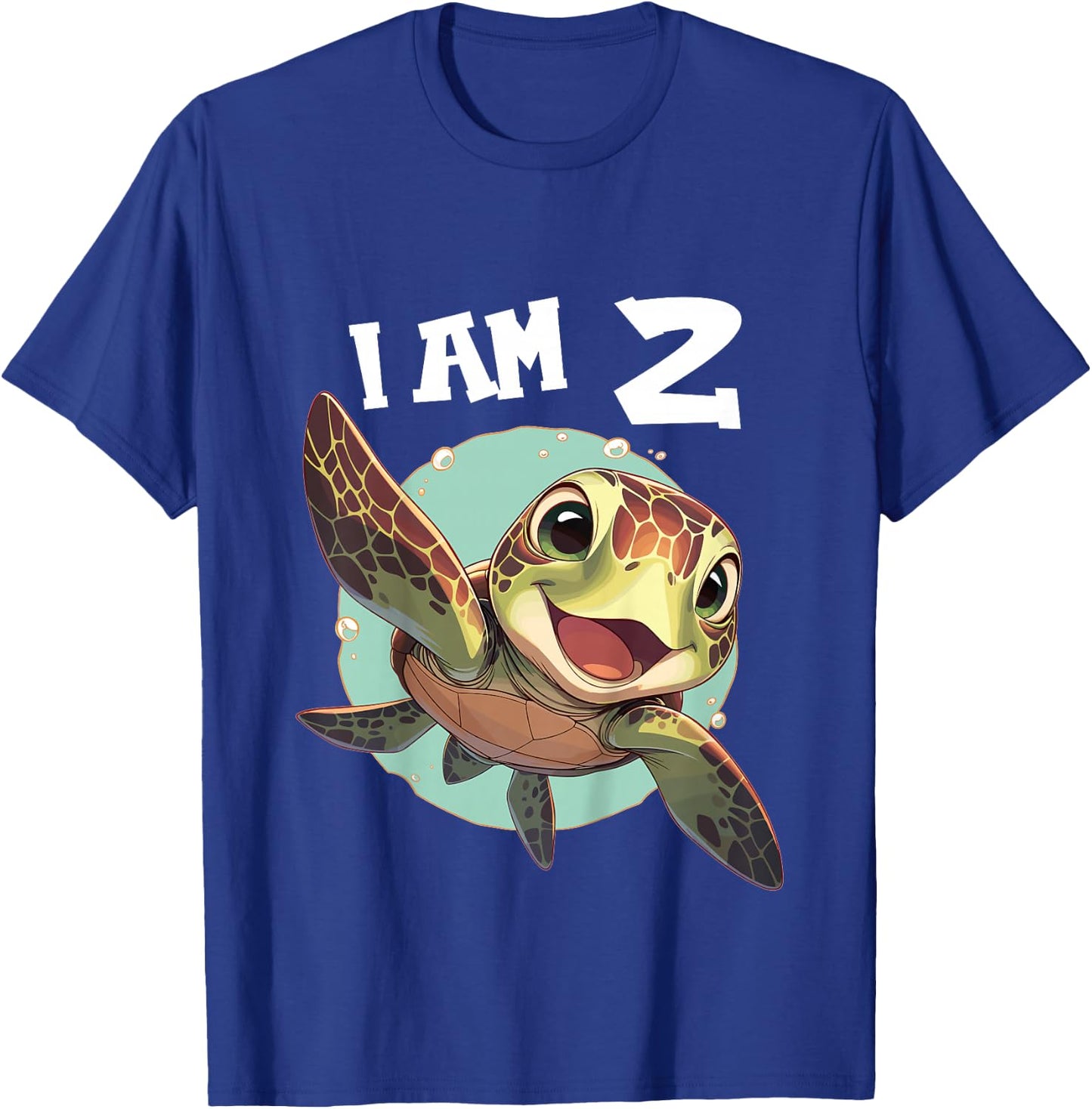 2 Years old 2 birthday Sea Turtles Boy Girl Sea Turtle T-Shirt - T-Shirt | Royal