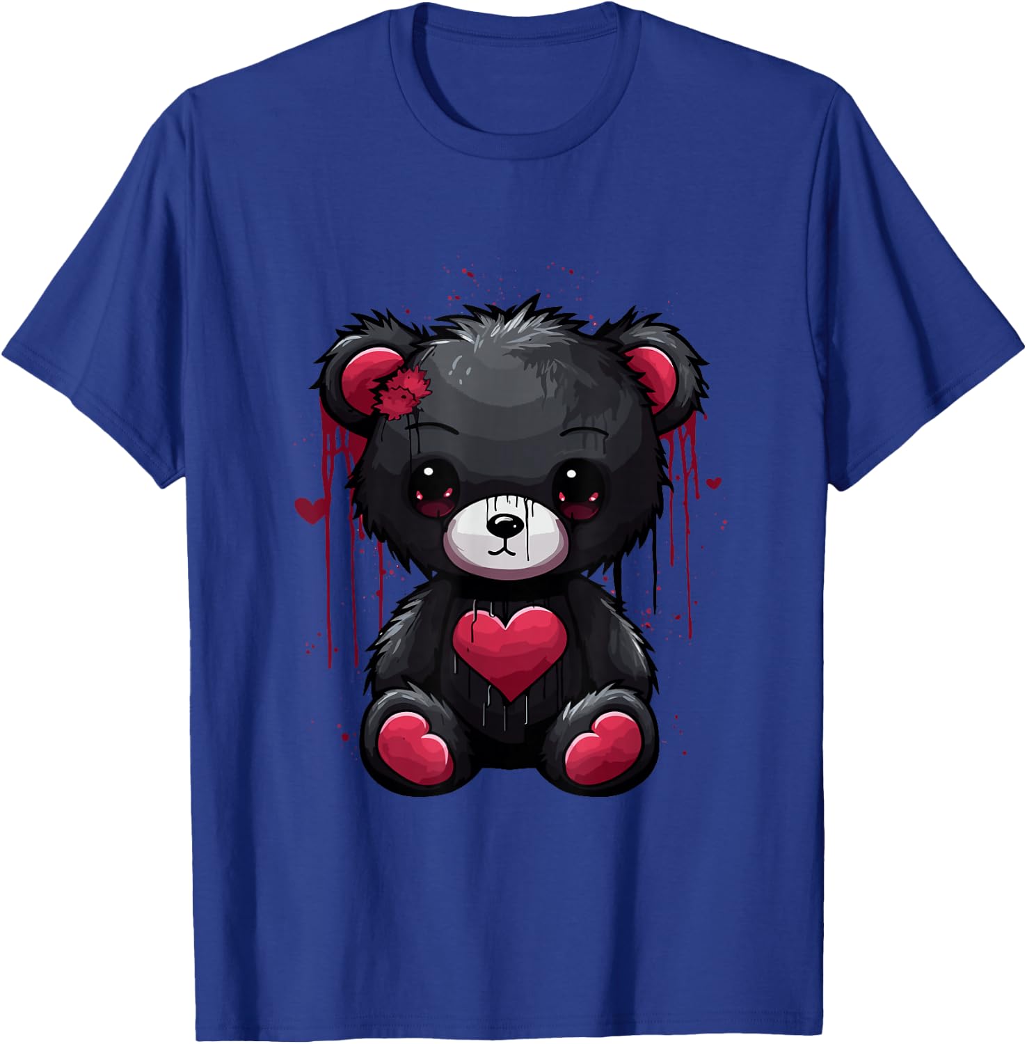 Emo Teddy Bear Goth Bear Creepy Teddy Bear T-Shirt - T-Shirt | Royal