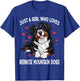 Just a Girl Who Loves Bernese Mountain Berner Dog Lover T-Shirt - T-Shirt | Royal
