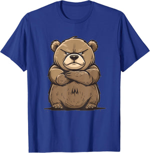 Grumpy Grizzly Bear T-Shirt - T-Shirt | Royal