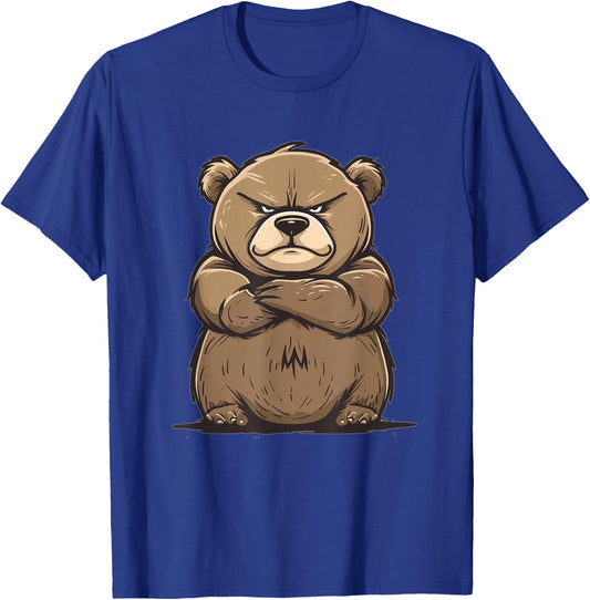 Grumpy Grizzly Bear T-Shirt - T-Shirt | Royal