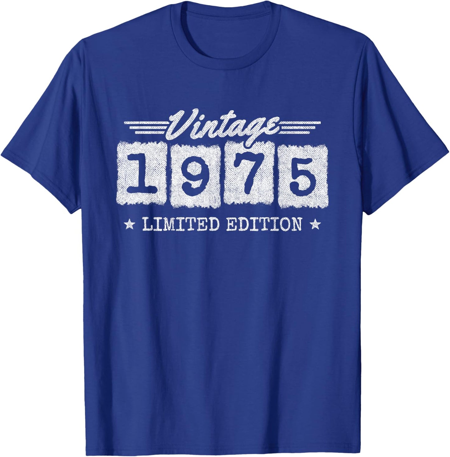 Vintage 1975 - 1975 Birthday Year - 1975 Limited Edition T-Shirt - T-Shirt | Royal