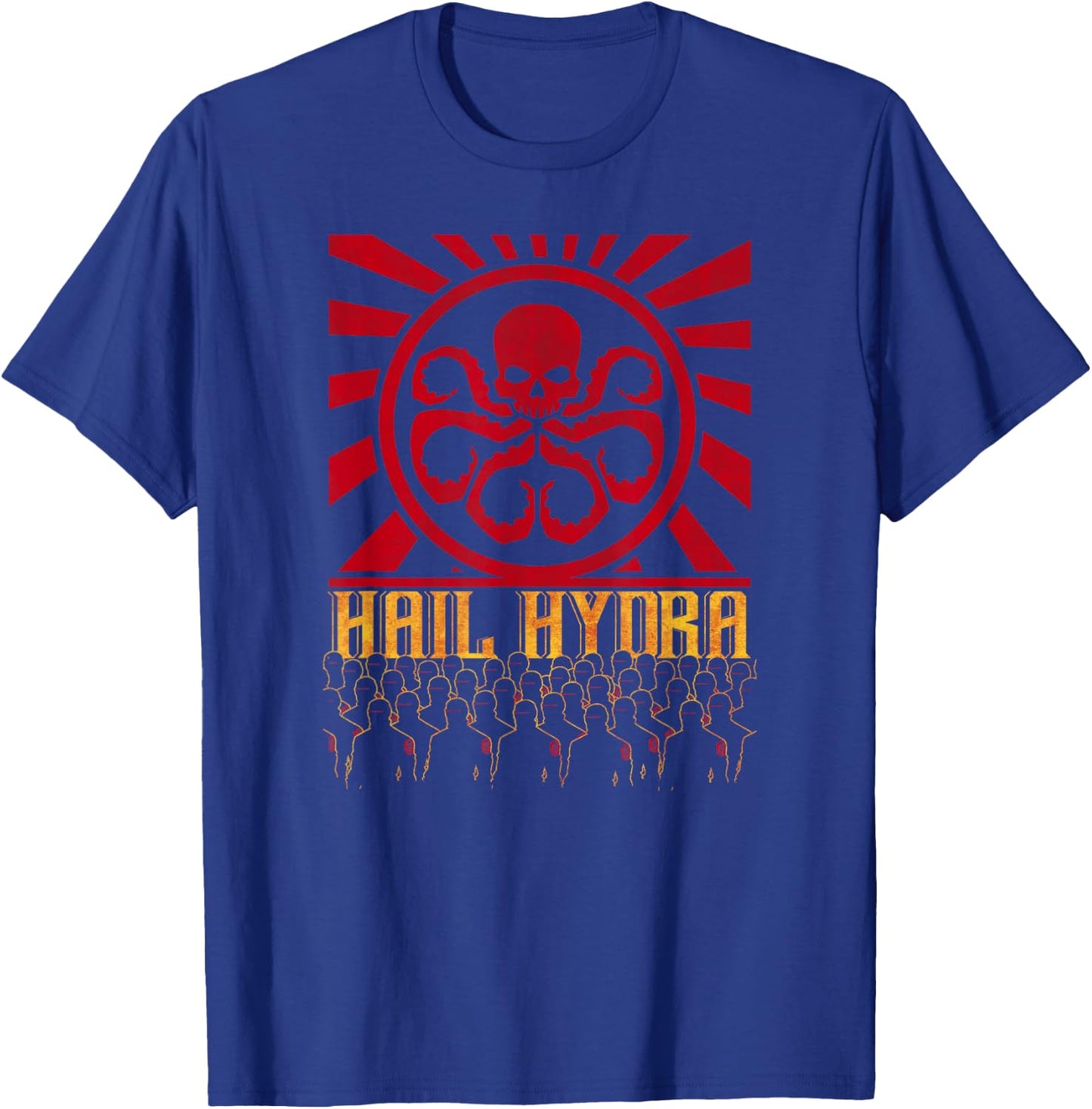 Marvel Comics Hail Hydra Army Propaganda Vintage Poster T-Shirt - T-Shirt | Royal