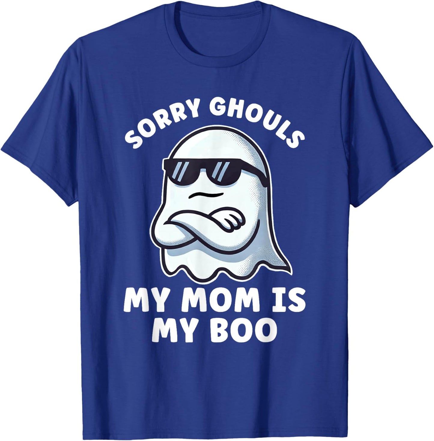 Halloween Ghost My Mama is my Boo Boys Kids Mom is my Boo T-Shirt - T-Shirt | Royal
