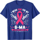 I Wear Pink For My G-Ma Pink Ribbon Breast Cancer Awareness T-Shirt - T-Shirt | Royal