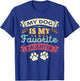 My Dog Is My Favorite Daughter Funny Family Humor Mom Dad Men Women Kids T-Shirt - T-Shirt | Royal