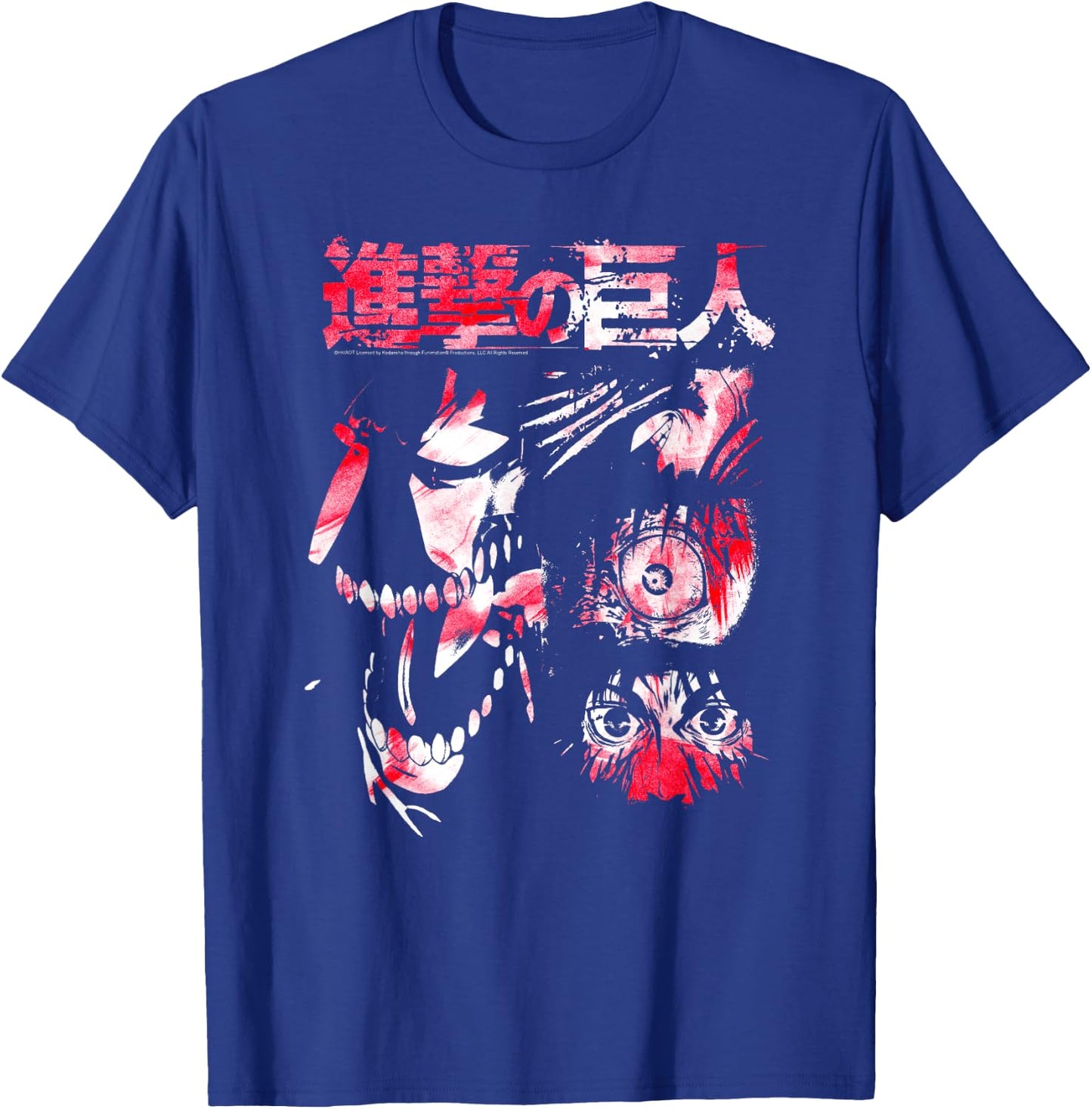 Attack on Titan Titan Transformation Watercolor Anime T-Shirt - T-Shirt | Royal