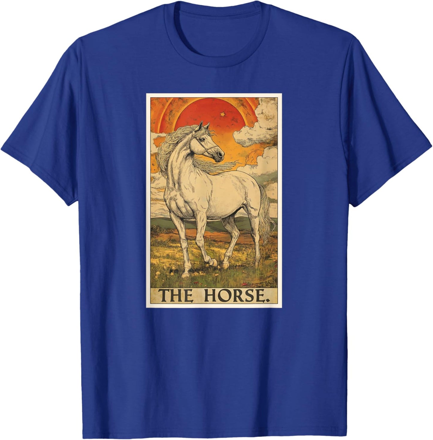 Horse Tarot Card Horses Horse T-Shirt - T-Shirt | Royal