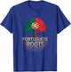 Portuguese Roots - Portugal Flag Colors Family Tree Souvenir T-Shirt - T-Shirt | Royal