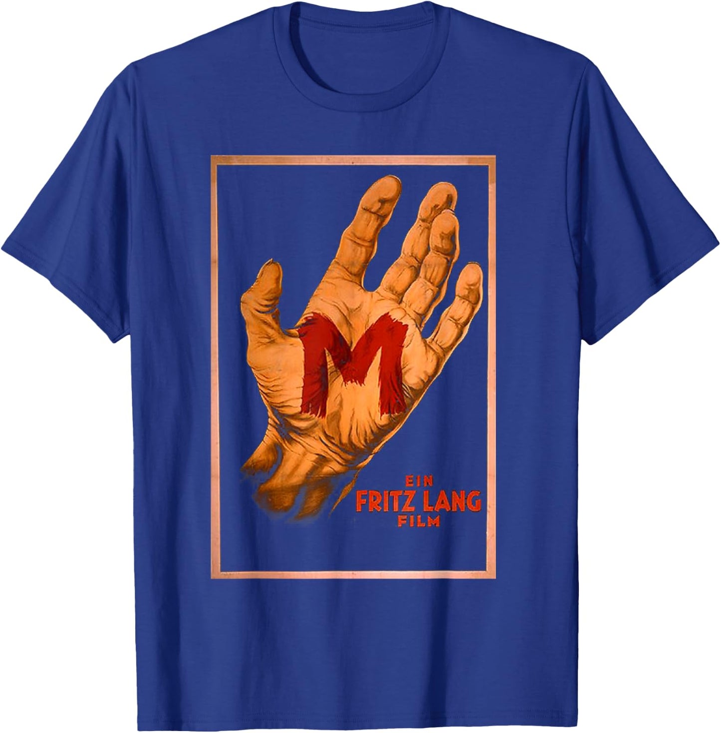M - Silent Film Classic Mystery Thriller German Poster T-Shirt - T-Shirt | Royal