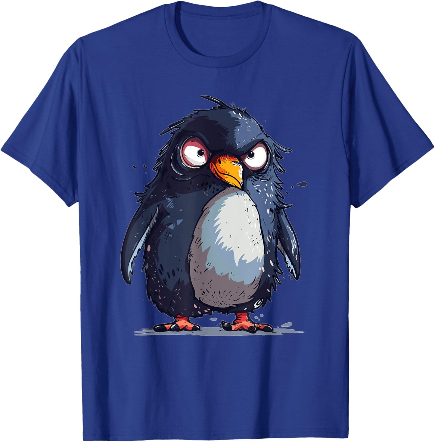 Grumpy Penguin T-Shirt - T-Shirt | Royal