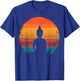 Retro Sunset Buddha Meditation Spiritual T-Shirt - T-Shirt | Royal