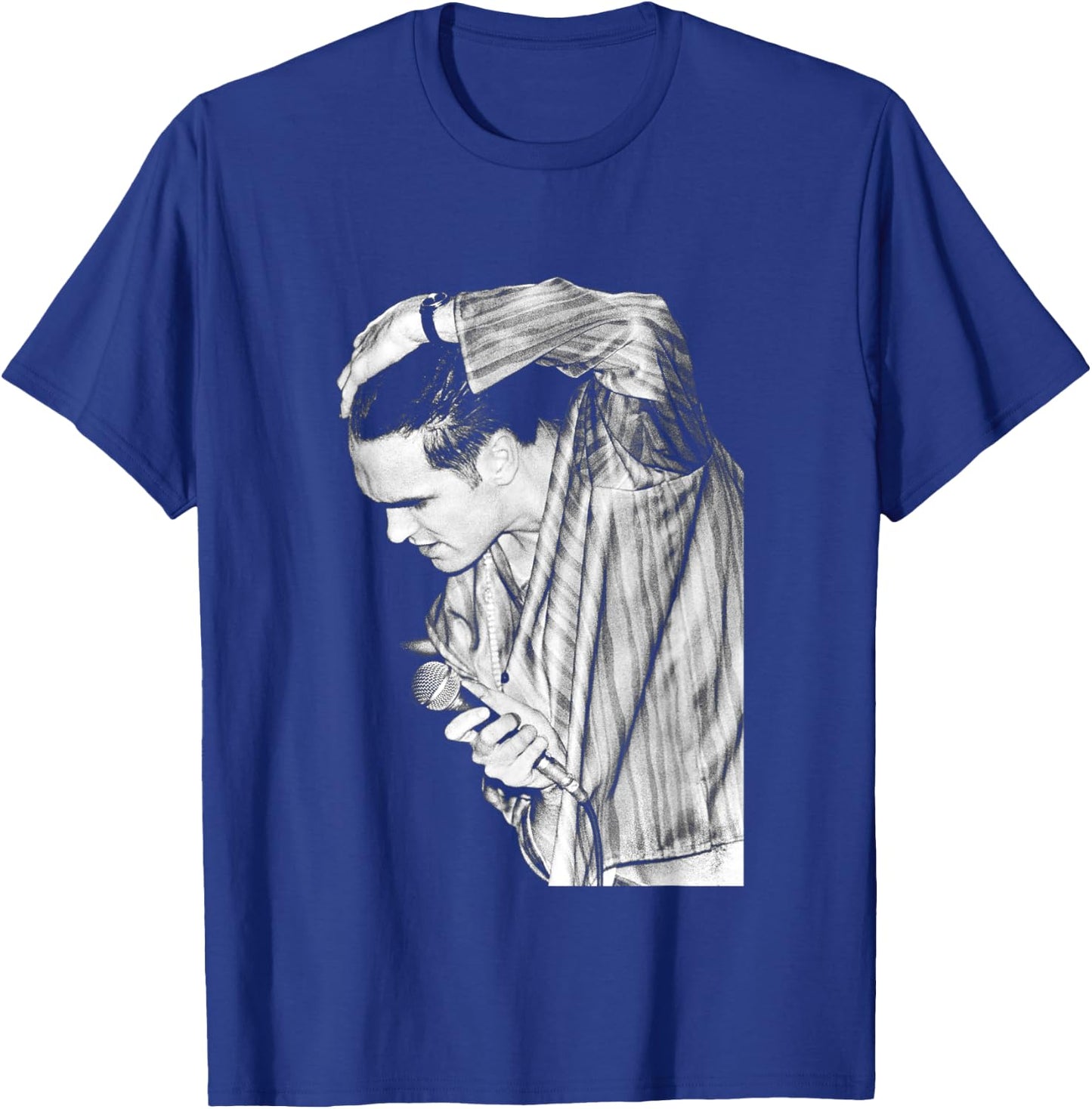 The Smiths Morrissey On Stage 1984 By Stephen Wright T-Shirt - T-Shirt | Royal