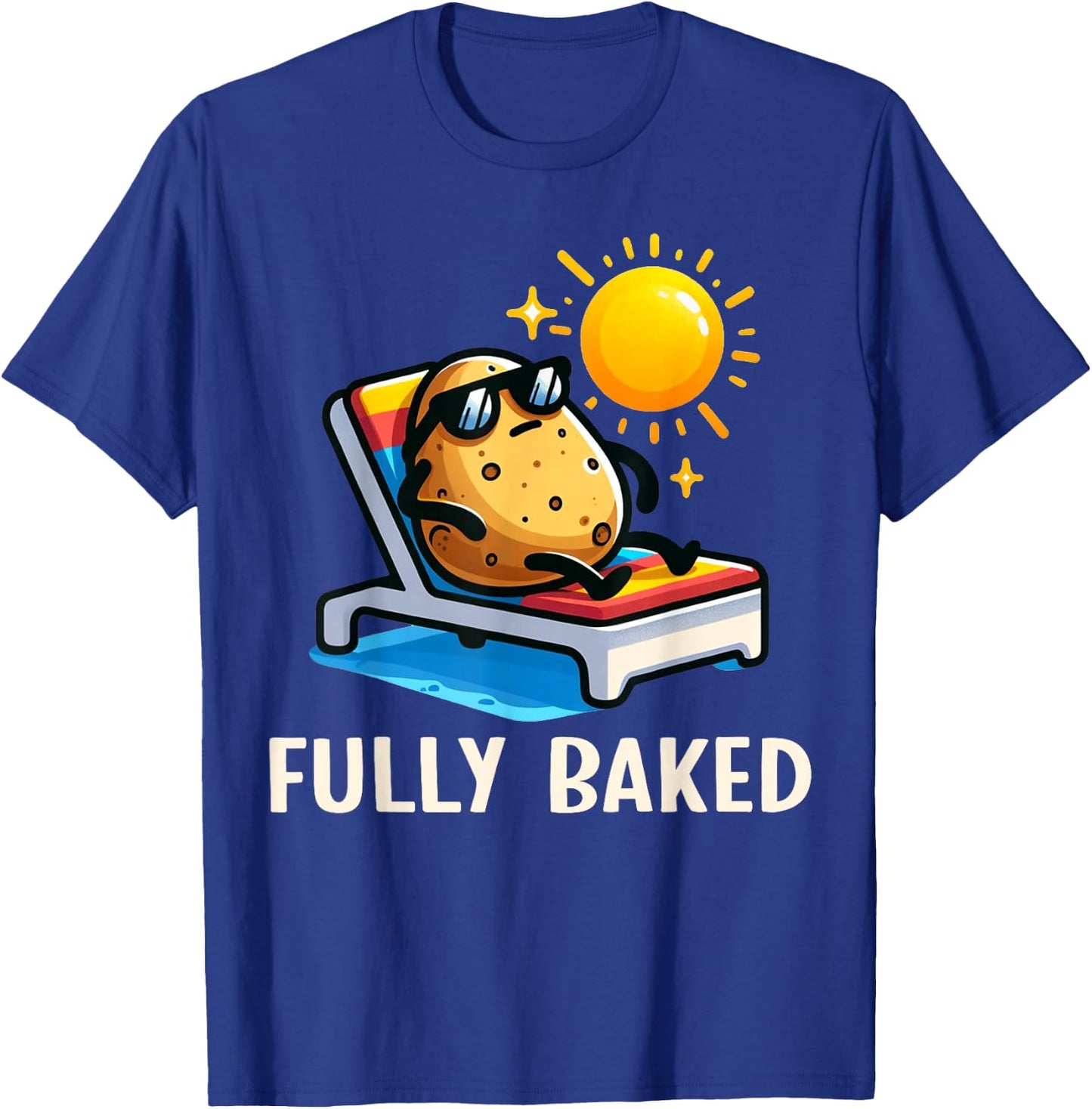 Funny Fully Baked Potato Graphic For Kids T-Shirt - T-Shirt | Royal