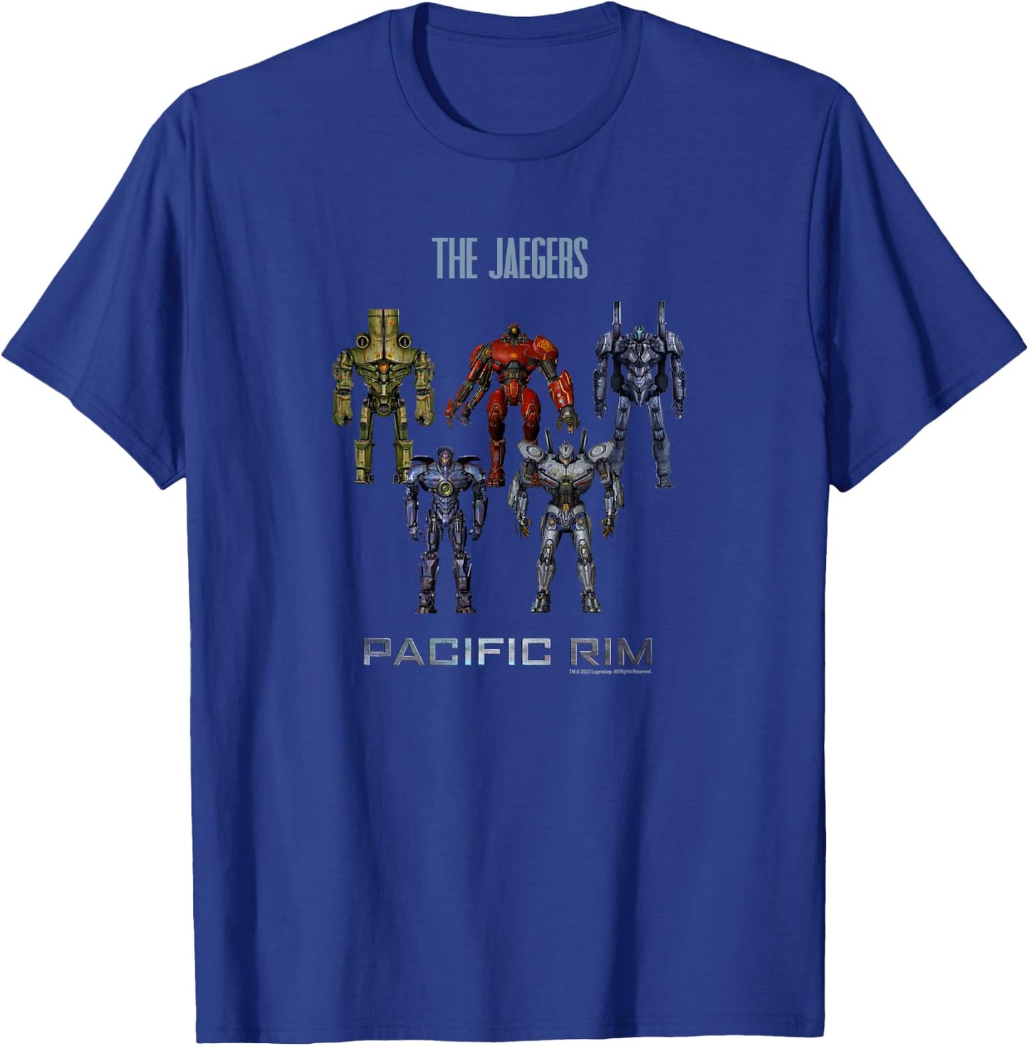 Legendary Pacific Rim Jaeger Robots - Officially Licensed , Small, Black T-Shirt - T-Shirt | Royal