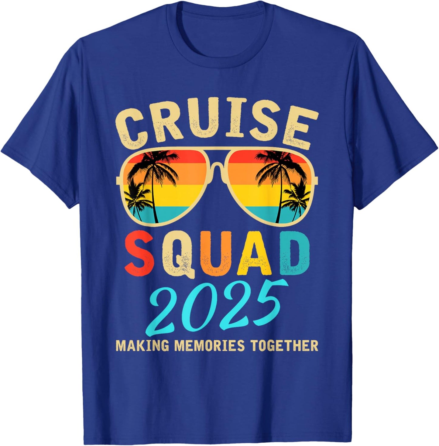 Cruise Squad 2025 Summer Vacation Matching Family Group T-Shirt - T-Shirt | Royal