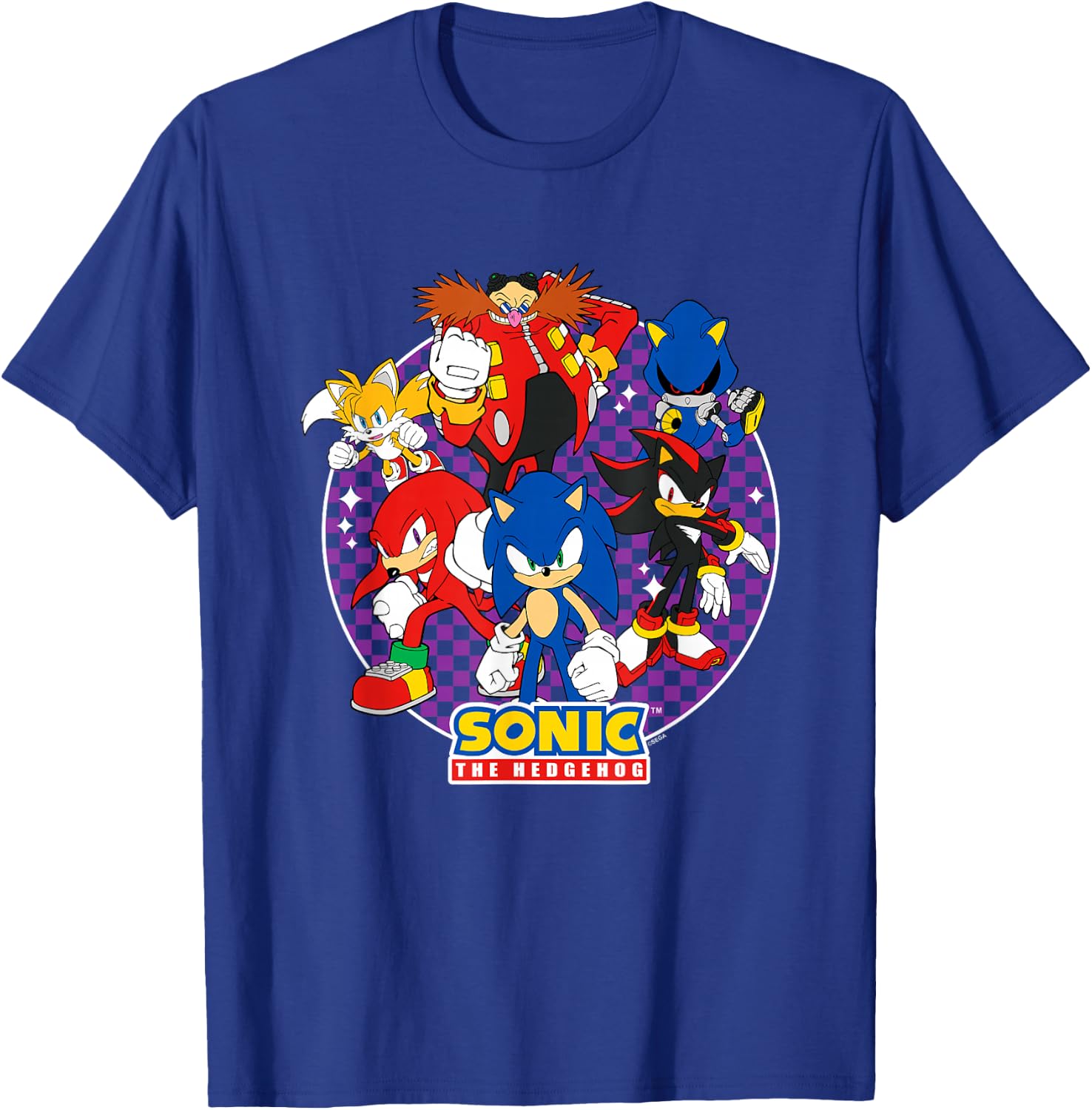 Sonic The Hedgehog Heroes & Villains Epic Portrait T-Shirt - T-Shirt | Royal