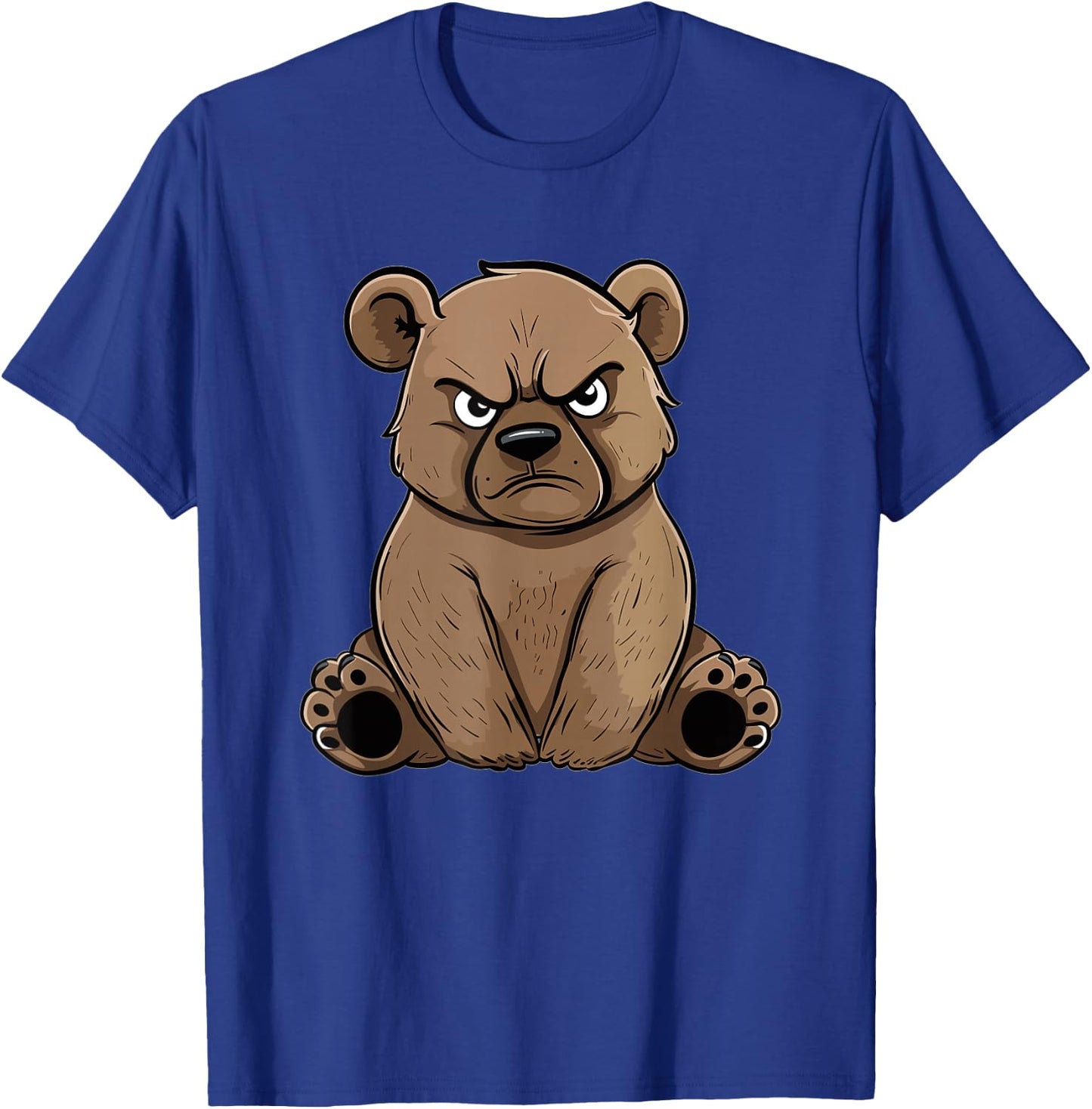 Grumpy Grizzly Bear T-Shirt - T-Shirt | Royal